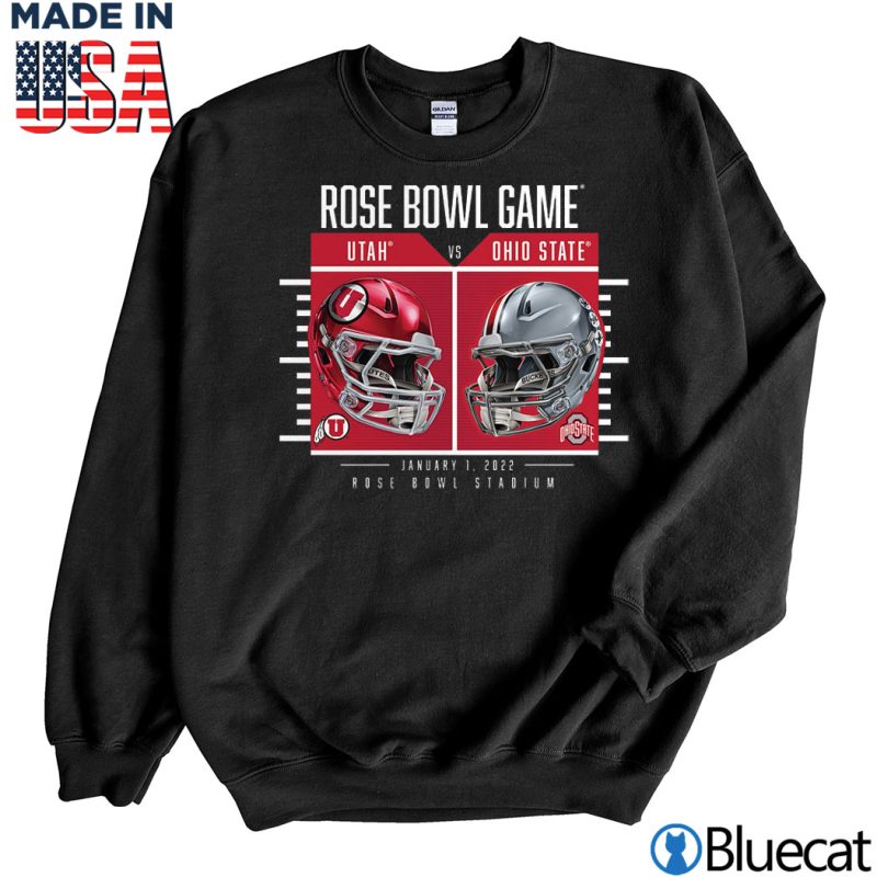 Black Sweatshirt Ohio State Buckeyes vs Utah Utes 2022 Rose Bowl Matchup Coin Flip T Shirt
