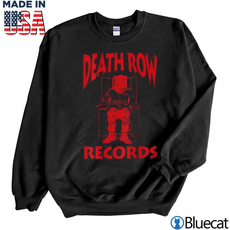 Black Sweatshirt Row Records Red Logo T Shirt