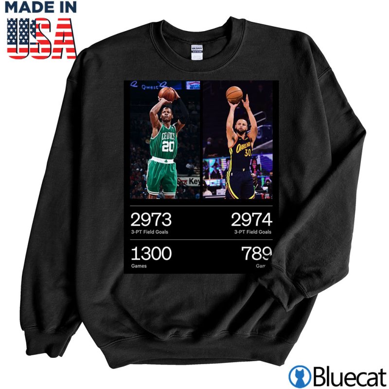 Black Sweatshirt Steph Curry 3 Point Passed up Ray Allen T shirt