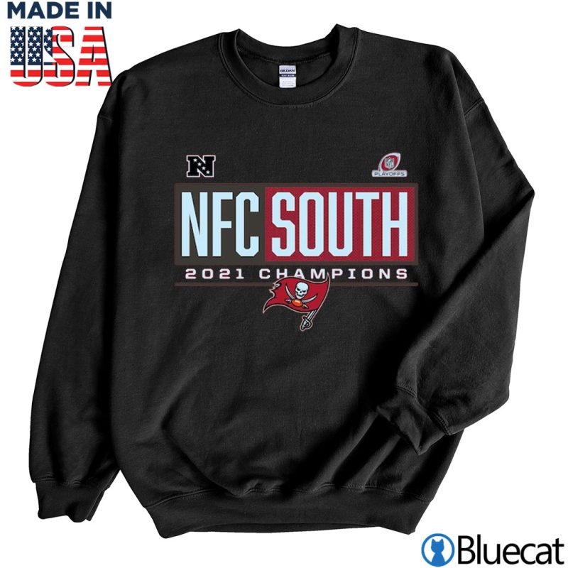 Black Sweatshirt Tampa Bay Buccaneers 2021 NFC South Division Champions Blocked Favorite T Shirt