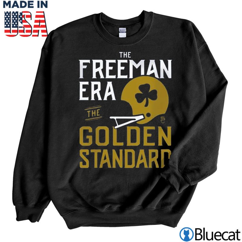 Black Sweatshirt The Freeman Era The Golden Standard Marcus Freeman T Shirt