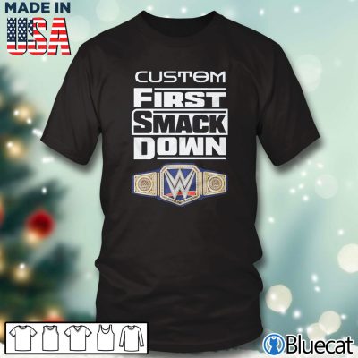 Black T shirt Custom First SmackDown T Shirt