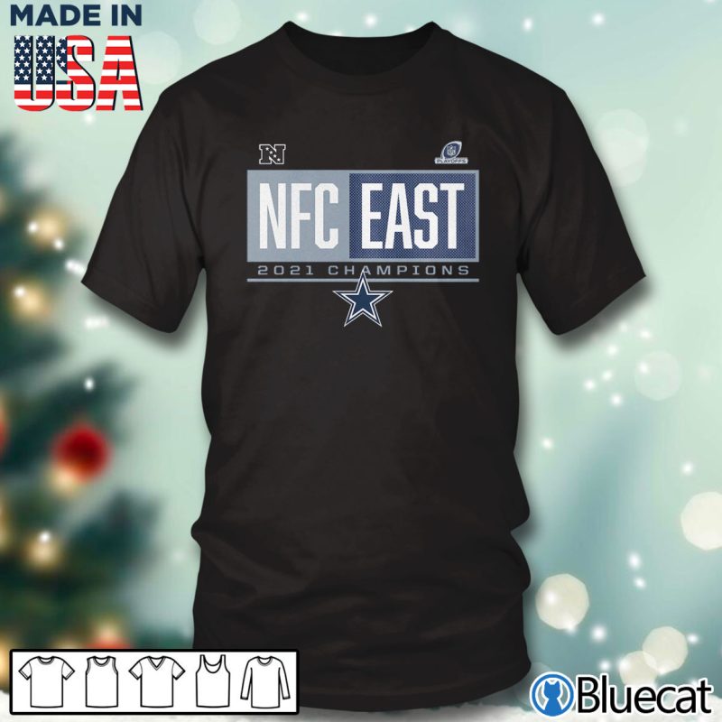 Black T shirt Dallas Cowboys 2021 NFC East Division Champions Blocked Favorite T Shirt