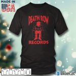Black T shirt Row Records Red Logo T Shirt