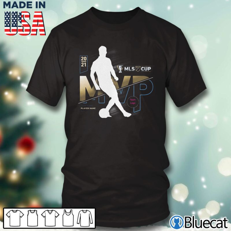 Black T shirt Sean Johnson New York City FC 2021 MLS Cup MVP Team Logo T Shirt