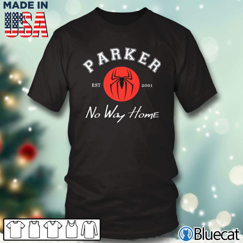Black T shirt Spiderman Peter Parker No Way Home 2021 T shirt