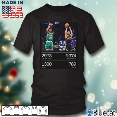 Steph Curry 3 Point Passed up Ray Allen T-Shirt, Langarm, Hoodie