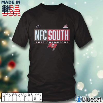 Black T shirt Tampa Bay Buccaneers 2021 NFC South Division Champions Blocked Favorite T Shirt