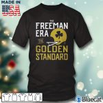 Black T shirt The Freeman Era The Golden Standard Marcus Freeman T Shirt