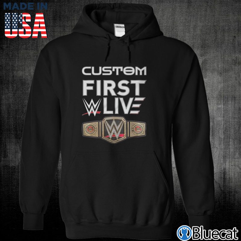 Black Unisex Hoodie Custom First WWE Live EventT Shirt