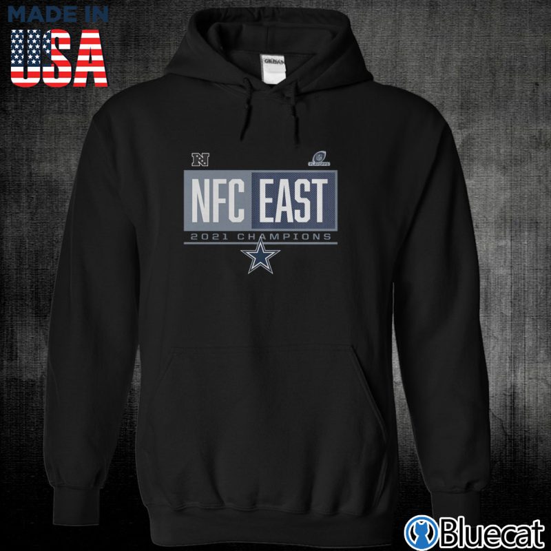 Black Unisex Hoodie Dallas Cowboys 2021 NFC East Division Champions Blocked Favorite T Shirt