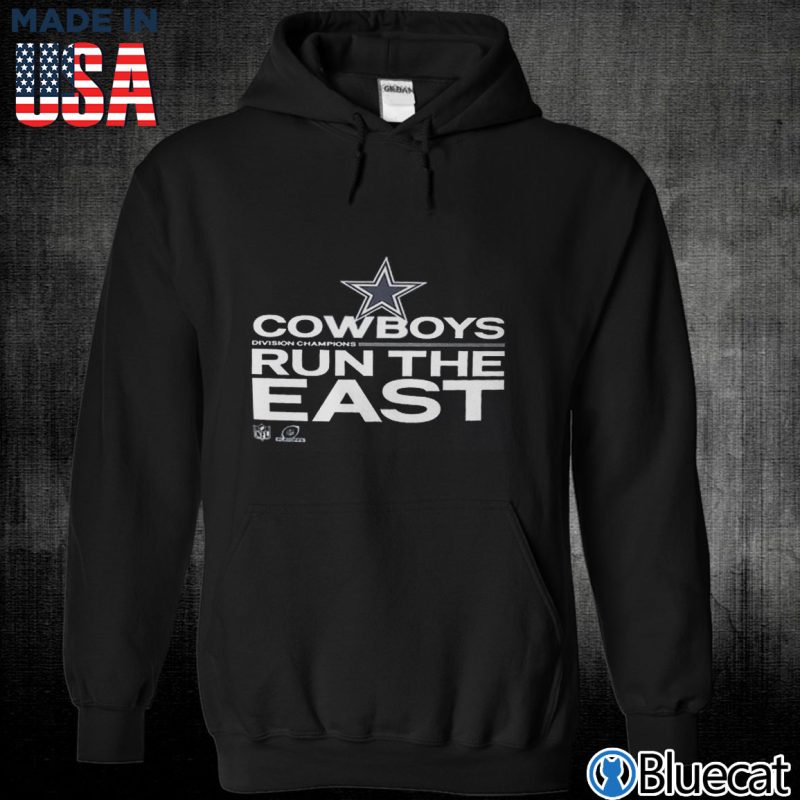 Black Unisex Hoodie Dallas Cowboys 2021 NFC East Division Champions Trophy Collection T Shirt