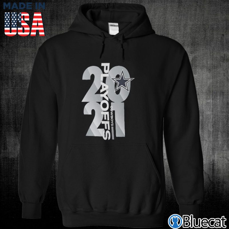 Black Unisex Hoodie Dallas Cowboys 2021 NFL Playoffs Bound T Shirt