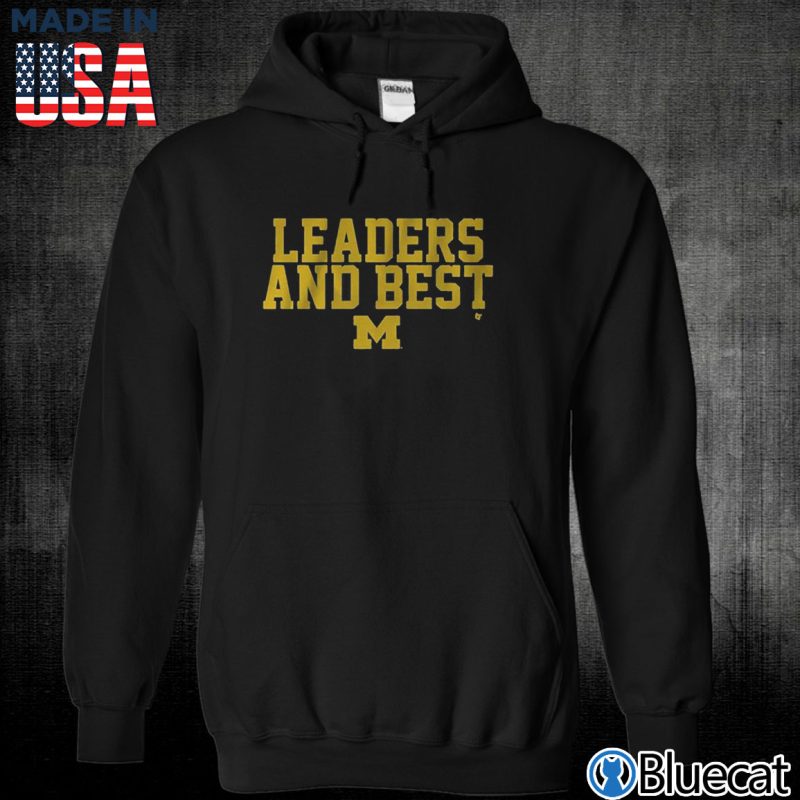 Black Unisex Hoodie Leaders And Best Michigan T shirt