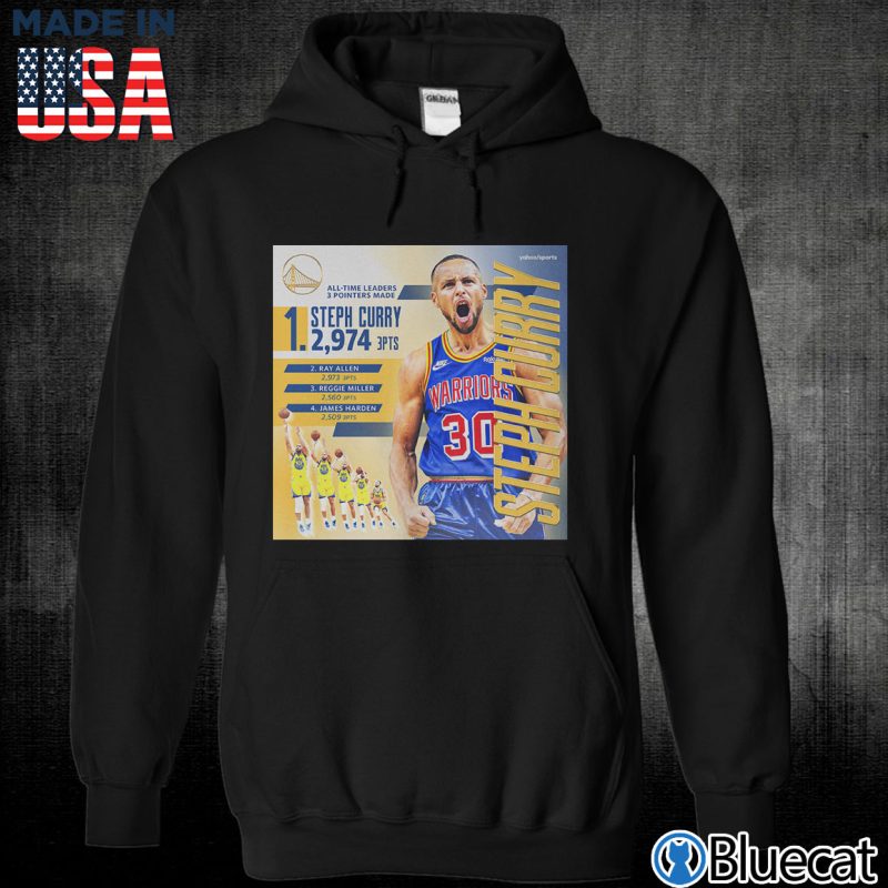 Black Unisex Hoodie Steph Curry 2976 the greatest shooter of all time T shirt
