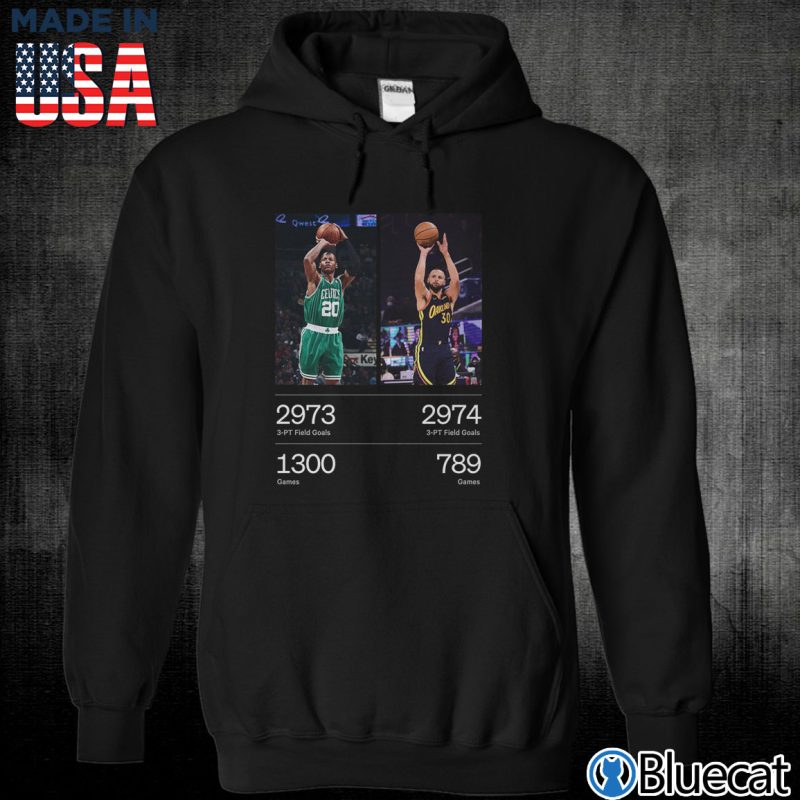 Black Unisex Hoodie Steph Curry 3 Point Passed up Ray Allen T shirt