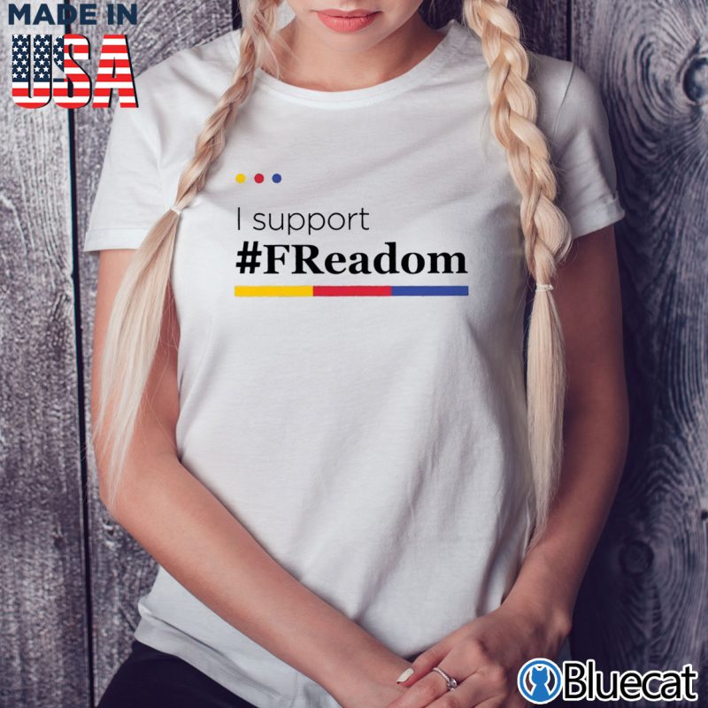 Ladies Tee FReadom Librarian I support T shirt