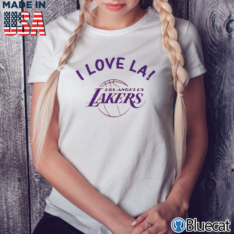 Ladies Tee I Love LA Los Angeles Lakers T shirt