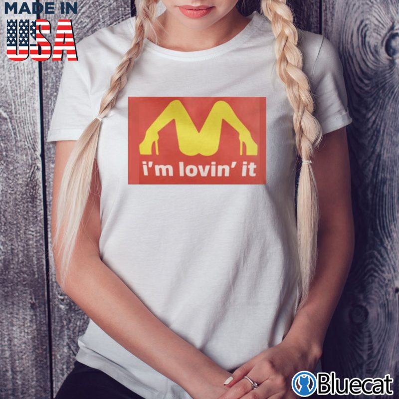 Ladies Tee Mariah Carey McDonalds Shirt Im Loving It T shirt