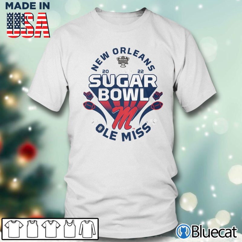 Men T shirt Ole Miss Rebels 2022 Sugar Bowl Bound Whistle T Shirt
