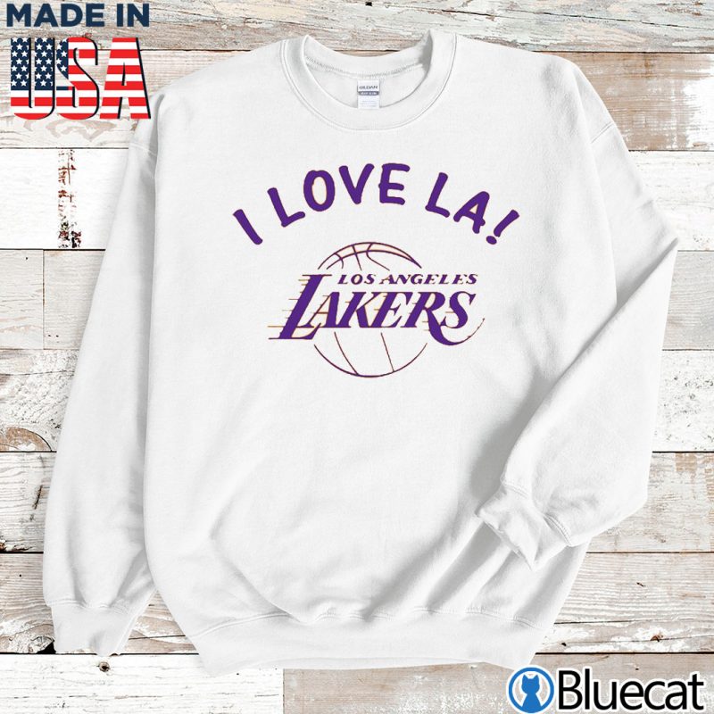 Sweatshirt I Love LA Los Angeles Lakers T shirt