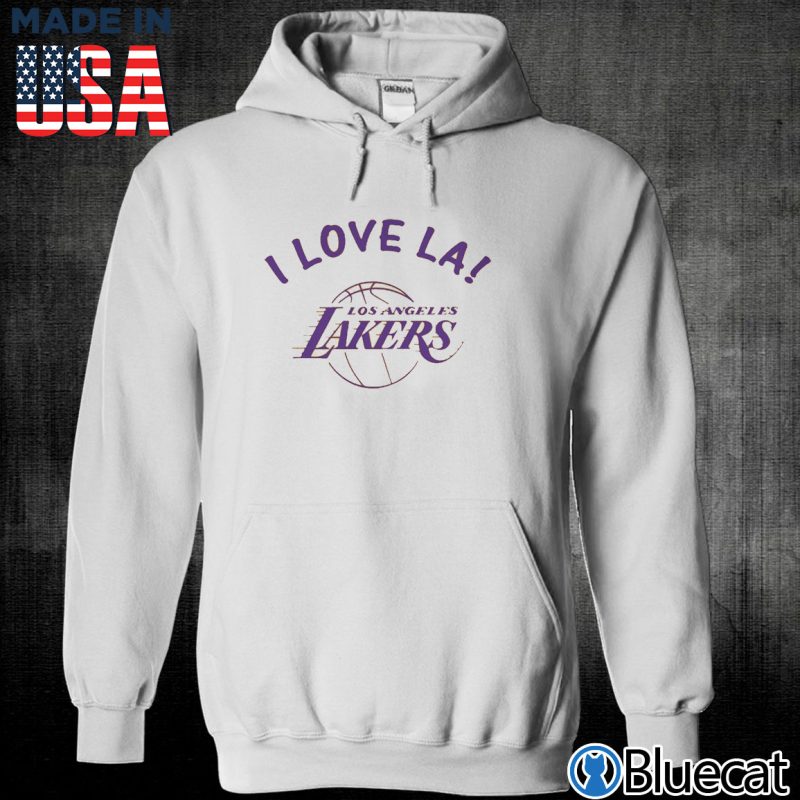 Unisex Hoodie I Love LA Los Angeles Lakers T shirt