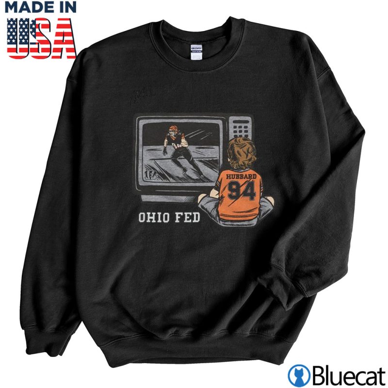 Black Sweatshirt Cincinnati Bengals Ohio Fed Hubbard 94 T shirt