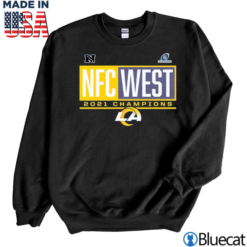 Black Sweatshirt Los Angeles Rams 2021 NFC West Division Champions T Shirt