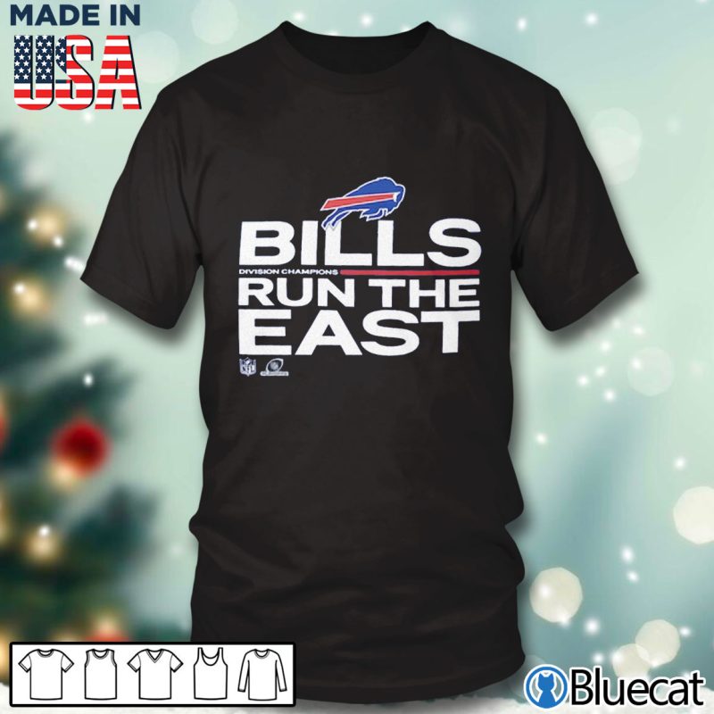 Black T shirt Buffalo Bills 2021 AFC East Division Champions Trophy T Shirt