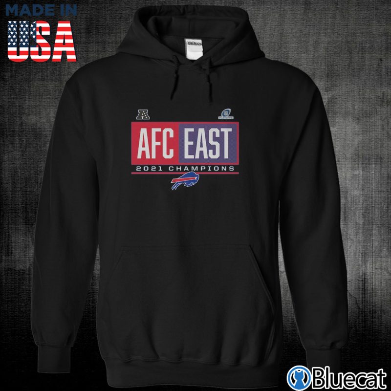Black Unisex Hoodie Buffalo Bills 2021 AFC East Division Champions T Shirt