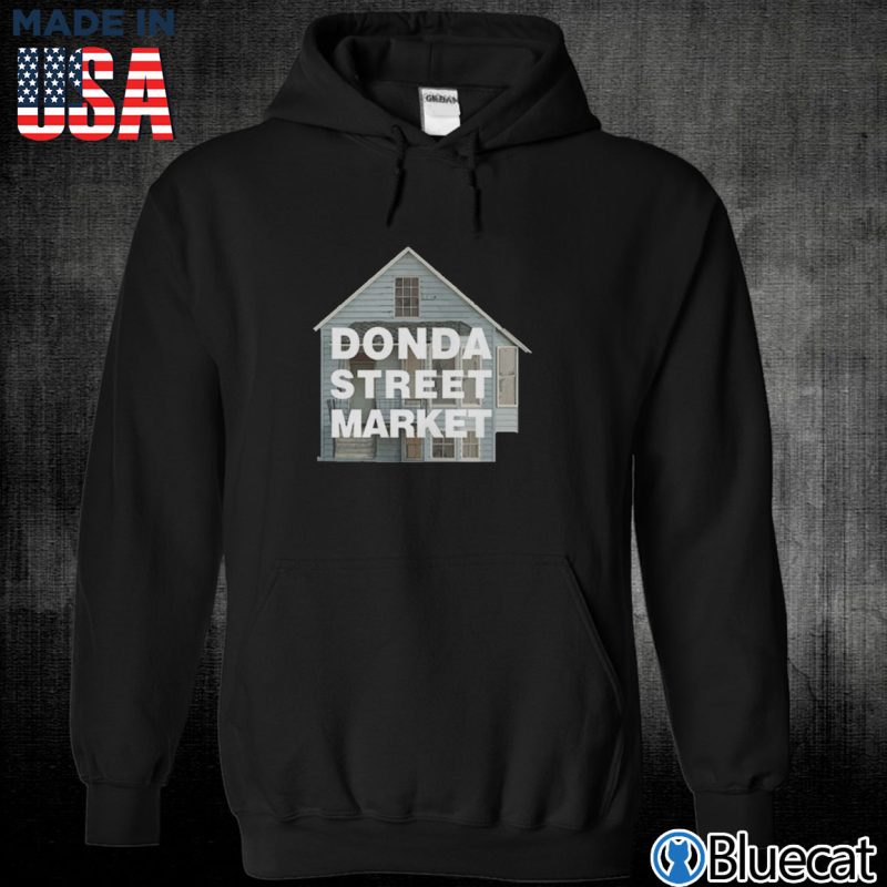 Black Unisex Hoodie Kanyes Childhood Home DONDA STREET MARKET T shirt