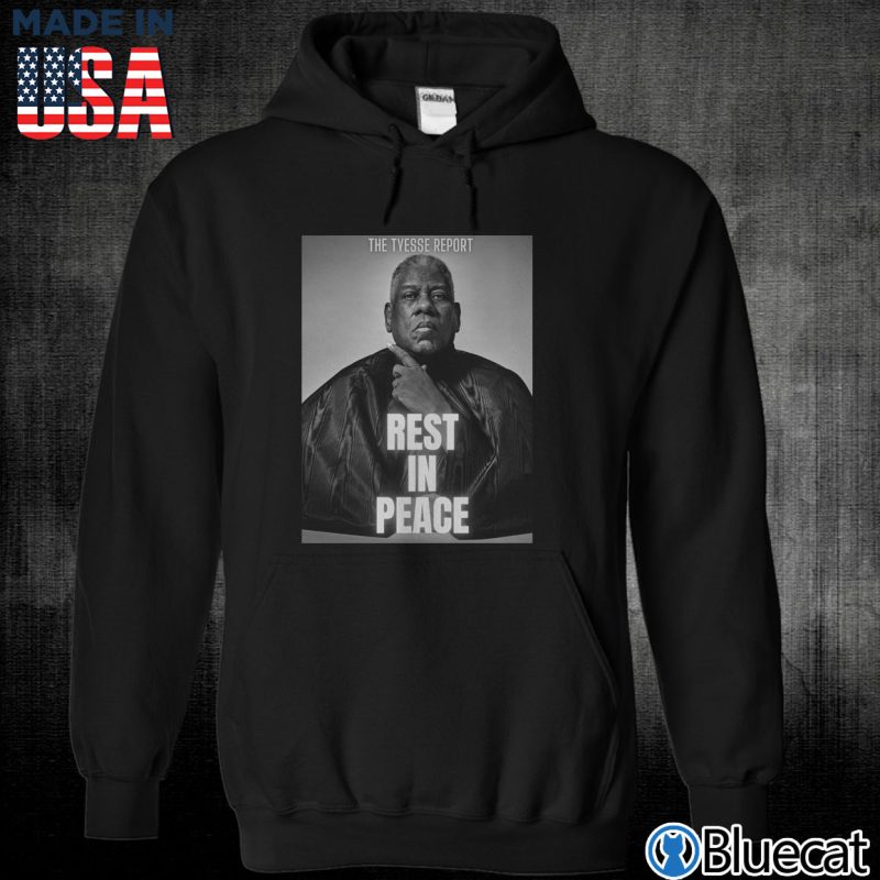 Black Unisex Hoodie RIP Vogue Andre Leon Talley T shirt