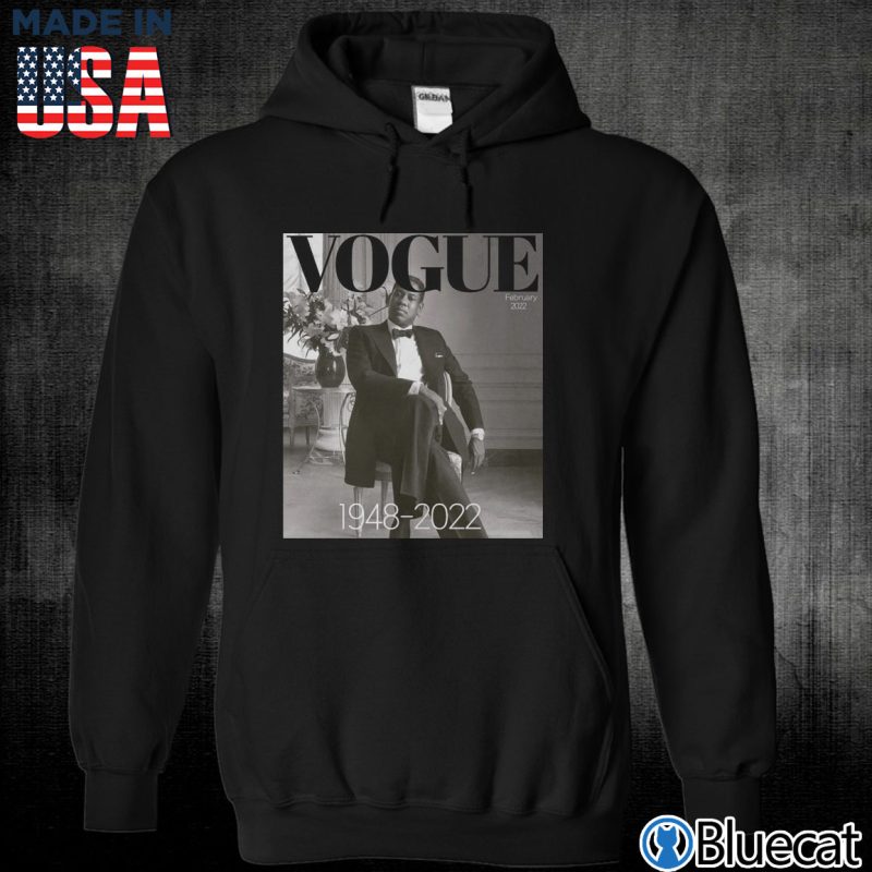 Black Unisex Hoodie Rest in peace Vogue Andre Leon Talley T shirt