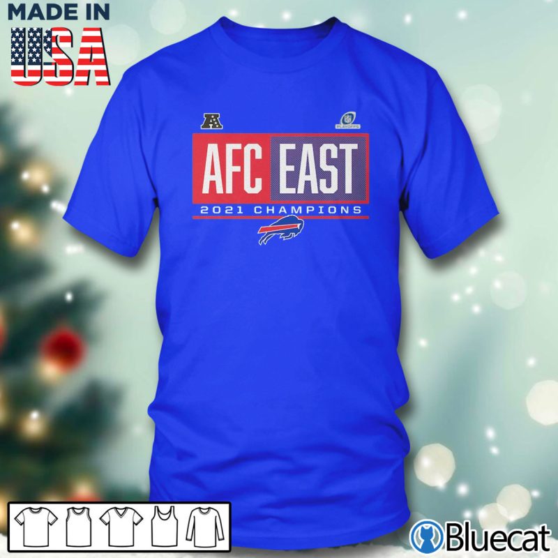 Blue T shirt Buffalo Bills 2021 AFC East Division Champions T Shirt