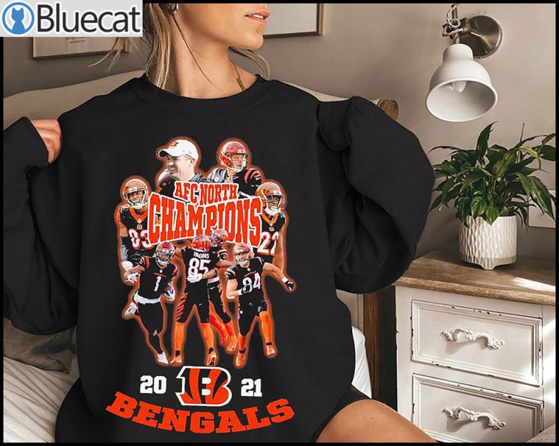 Cincinnati Bengals 2021 AFC North Division Champions T Shirt 1