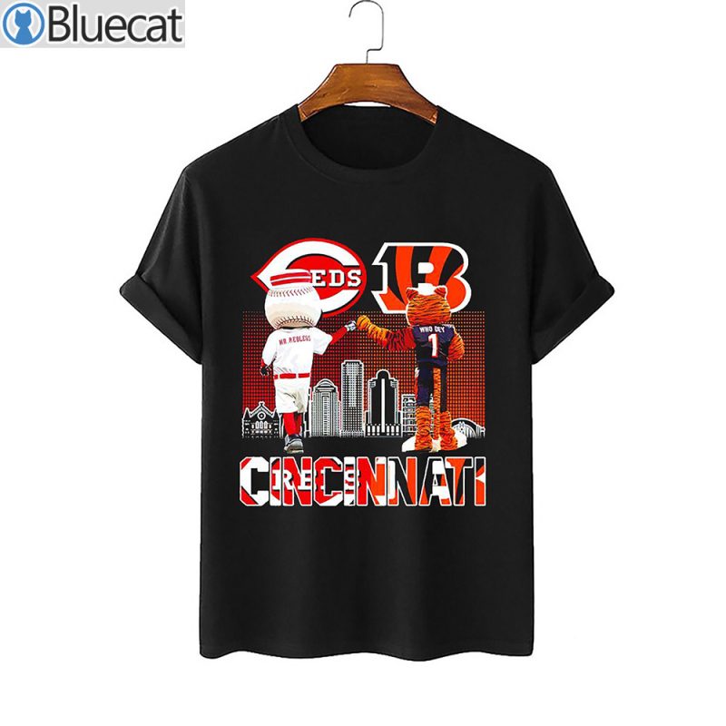 Mascot Cincinnati Bengals Reds And Shirt