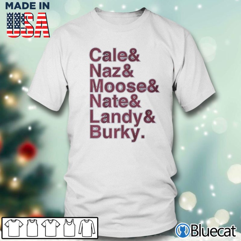 Men T shirt Cale Naz Moose Nate Landy Burky T shirt
