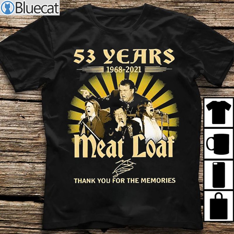 RIP Meat Loaf Legend Bat Out Of Hell Anniversary T Shirt 2