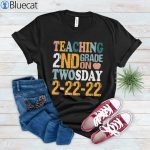 Retro Teaching 2nd Grade On Twosday 22nd February 2022 T shirt 2