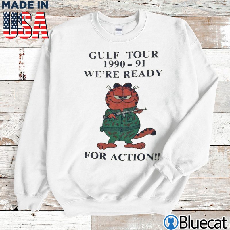 Sweatshirt Gulf Tour 1990 91 Were ready for action T shirt