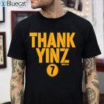 Thanks For The Memories Yinz Ben Roethlisberger T Shirt 1