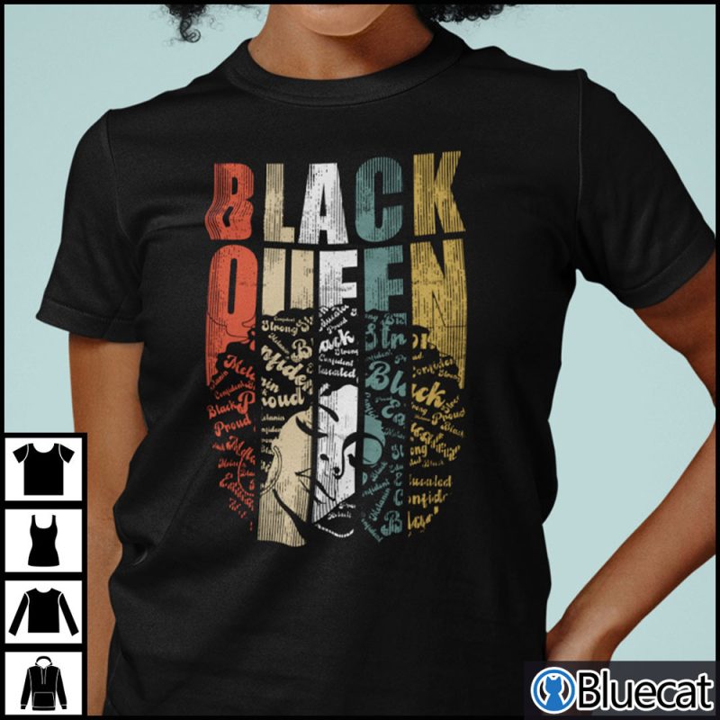 Black Queen Shirt African American Afro Black History Month 1