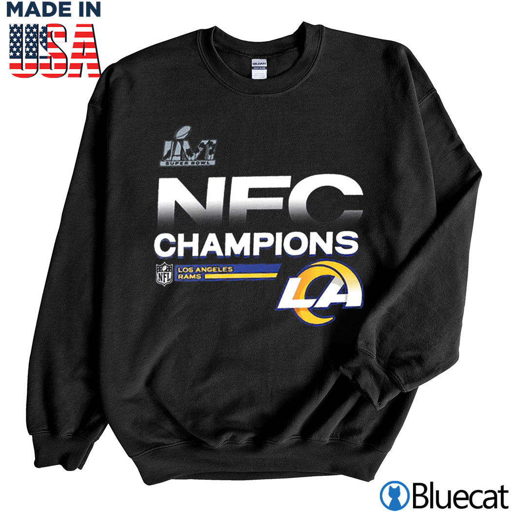 Los Angeles LA Rams Mens T Shirt Black Large NFC Champions NFL