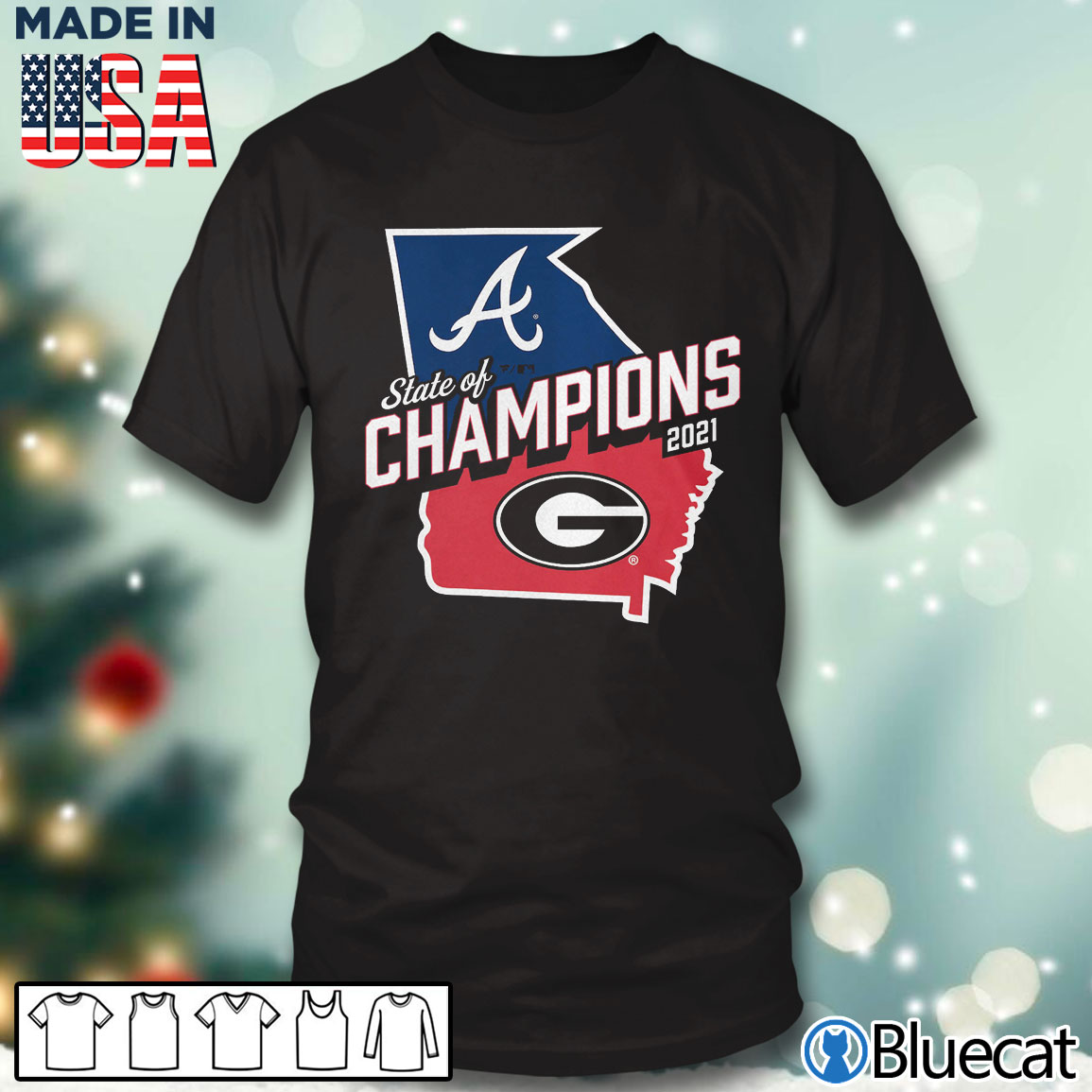 Georgia National Champion Georgia Bulldogs vs Atlanta Braves shirt