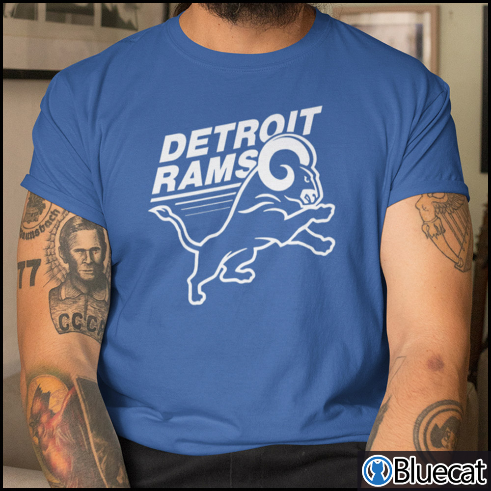 detroit rams tee shirt