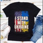 I Stand With Ukraine Flag T Shirt 1