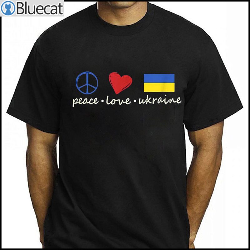 Peace Love Stand With Ukraine Shirt 1