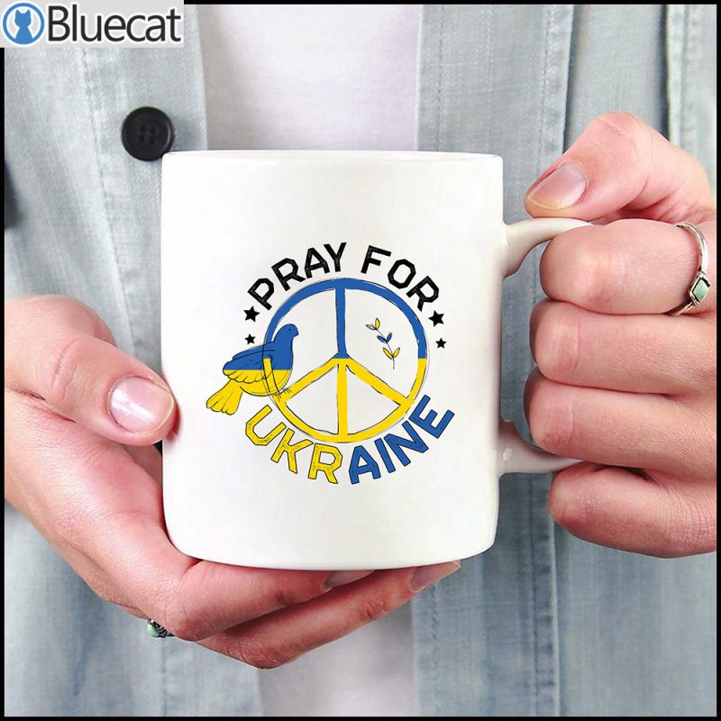 Pray For Ukraine Free Stop War Mug 1
