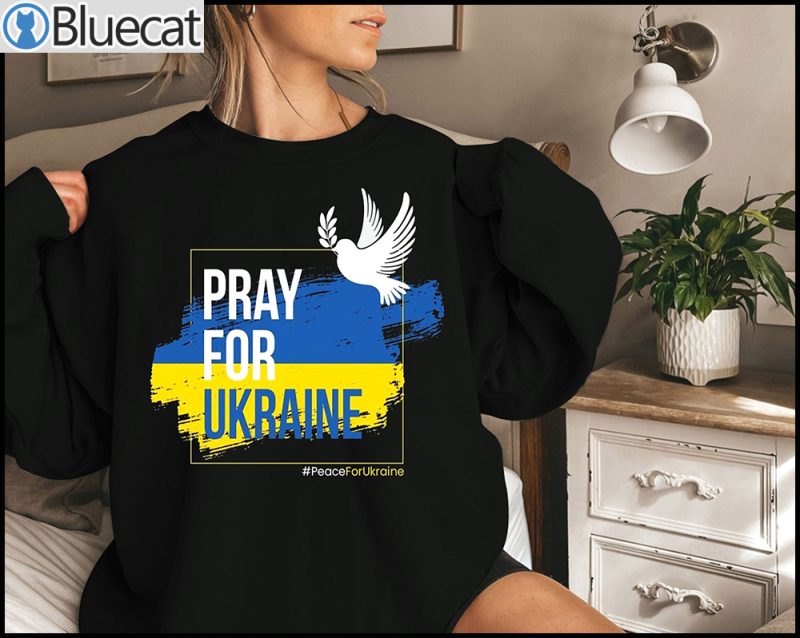 Pray For Ukraine Peace Ukrainian T shirt Sweater 1