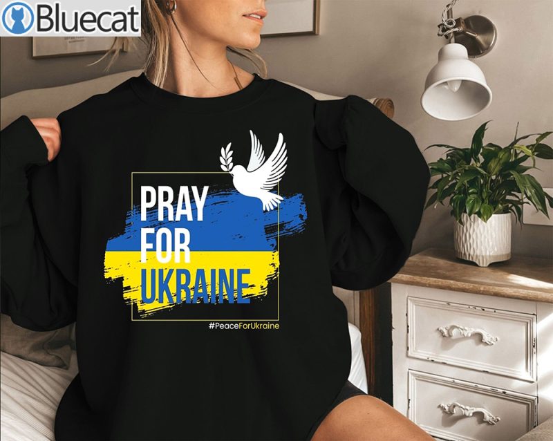 Pray For Ukraine Peace Ukrainian T shirt Sweater
